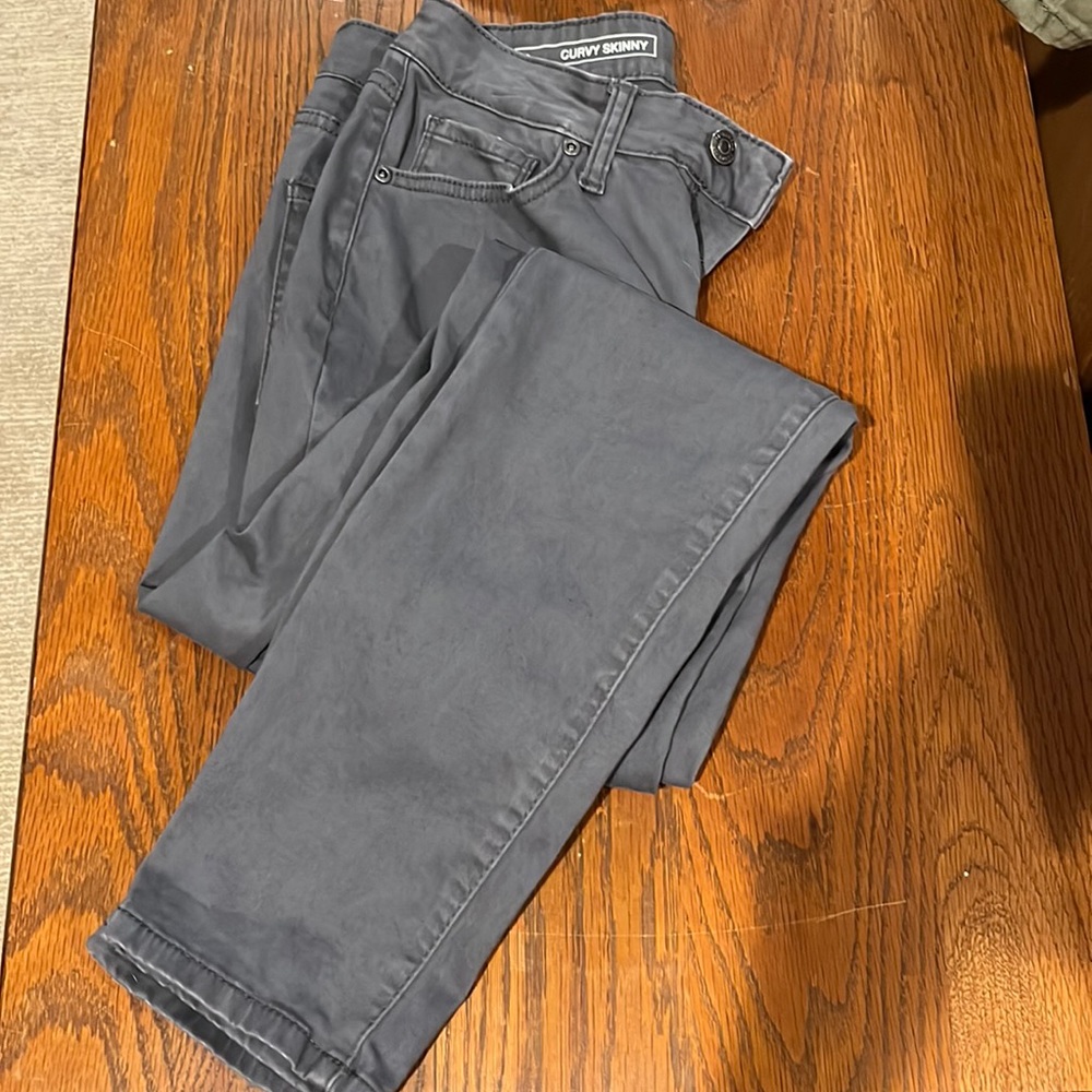Grey soft stretch pants